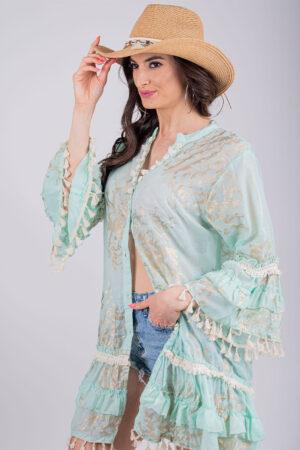 Риза/Туника тюркоазено море Boho