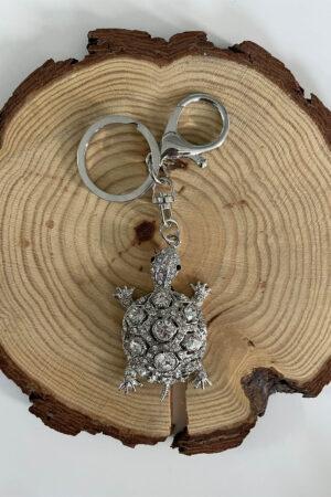 Ключодържател костенурка за късмет в сребърно The Silver Turtle