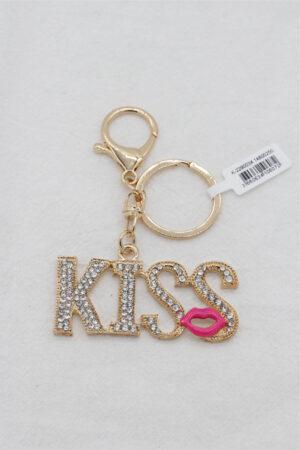 Ключодържател целувка в цикламено The Pink Kiss
