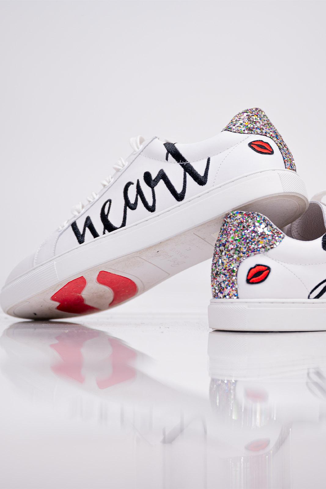 Дамски бели обувки с надпис Sweet Heart - Image 10