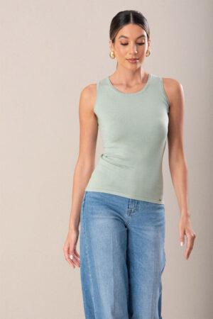 Топ в млечно зелен цвят Light Green