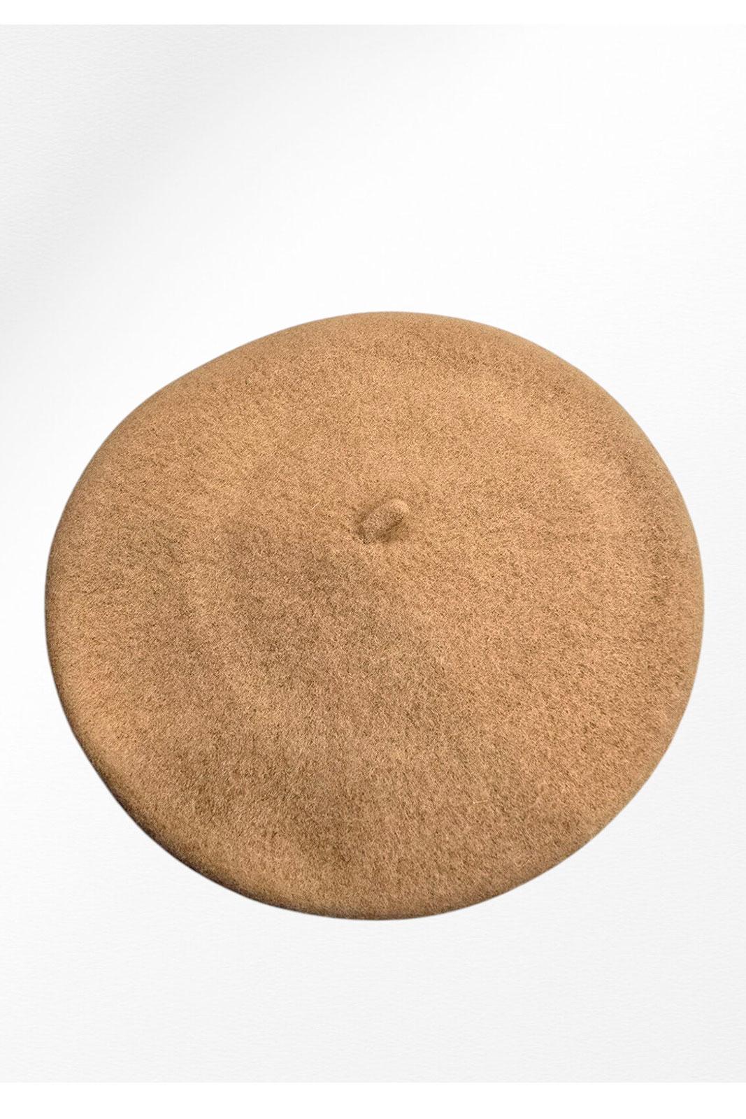 Френска барета в карамелен цвят Caramel French Beret