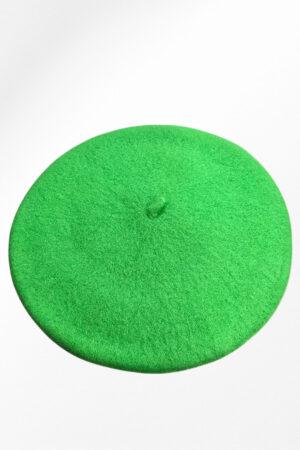 Френска барета в лимонен цвят Lime French Beret