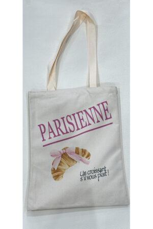 Памучна чанта с кроасан Parisienne