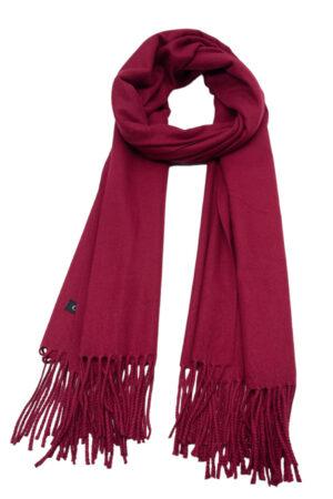 Шал с кашмир в цвят бургундско Burgundy Ellegance