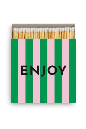Арт клечки кибрит зелени черти Наслада Green Enjoy