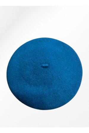 Френска барета в синьо/зелен цвят Teal French Beret