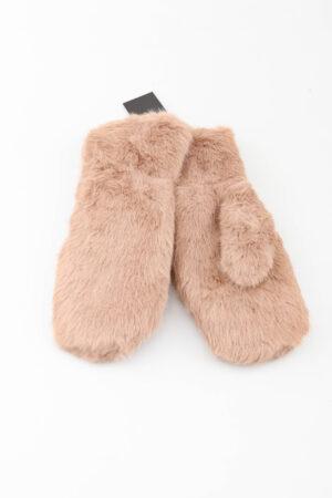 Ръкавици пухкави бежави Fluffy Taupe