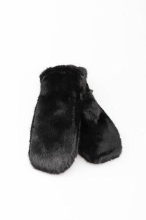 Ръкавици пухкави черни Fluffy Black