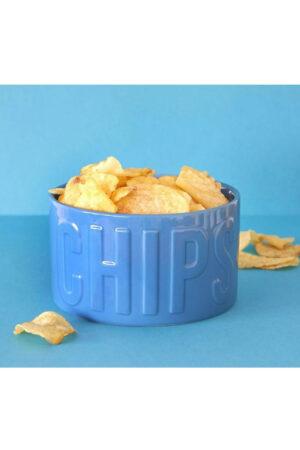 Керамична купа за чипс и аперетиви в син цвят Blue Chips