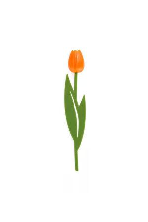 Отбелязка за книги под формата на лале в оранжево The Orange Tulips Lovers