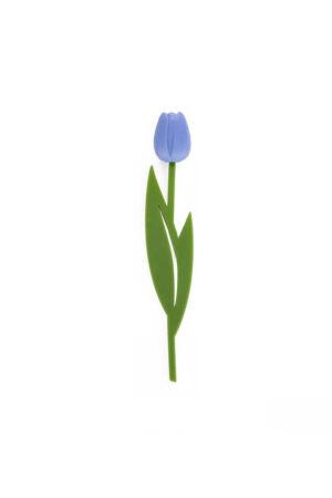 Отбелязка за книги под формата на лале в синьо The Blue Tulips Lovers