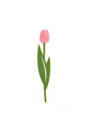 Отбелязка за книги под формата на лале в розово The Pink Tulips Lovers