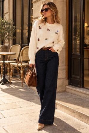 Дънки сини широки  Parisienne   Denim