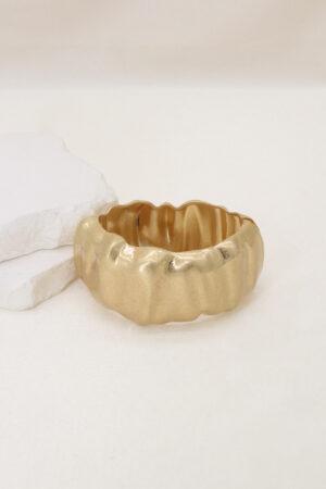 Гривна арт форма в златно Golden Art