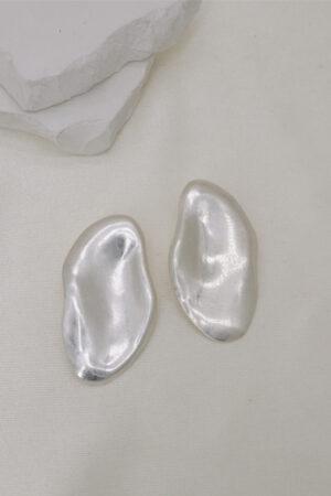 Обеци арт форма в сребърно Silver Art