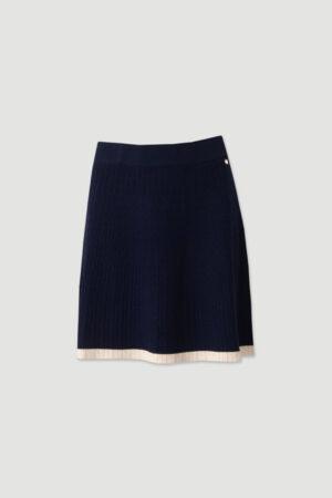 Пола къса тъмно синя Midnight Knit