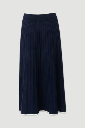 Пола плисе тъмно синя Midnight Pleats