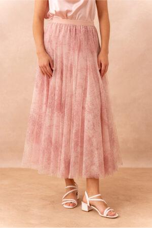 Пола с тюл розова Blush Poetry Skirt