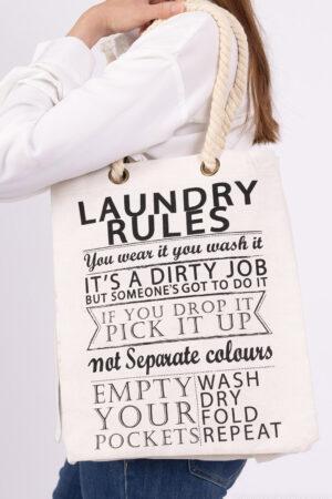 Арт чанта Правилата на Мама Laundry Rules