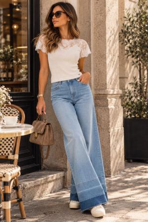 Дънки с красив акцент Blue Horizon Jeans