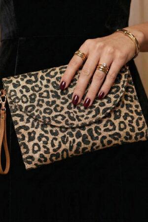 Клъч с леопардов принт Wild Glamour